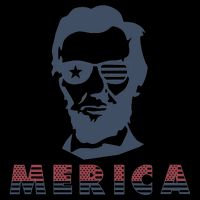 Merica Abe Lincoln Tie-Dye T-Shirt
