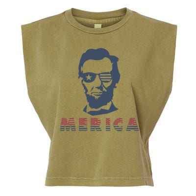 Merica Abe Lincoln Garment-Dyed Women's Muscle Tee