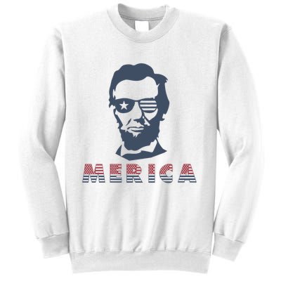 Merica Abe Lincoln Sweatshirt