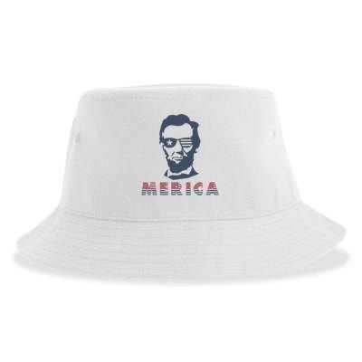 Merica Abe Lincoln Sustainable Bucket Hat
