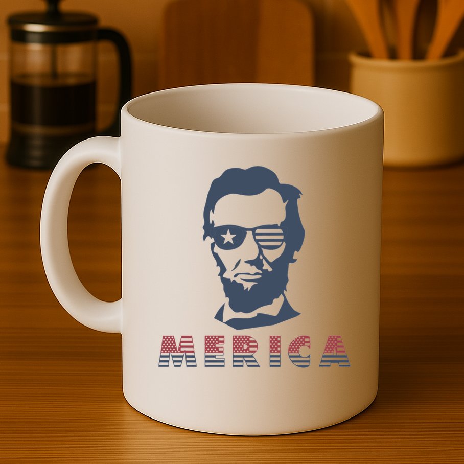 Merica Abe Lincoln Mug