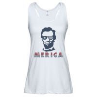 Merica Abe Lincoln Ladies Essential Flowy Tank