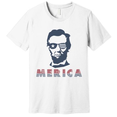 Merica Abe Lincoln Premium T-Shirt