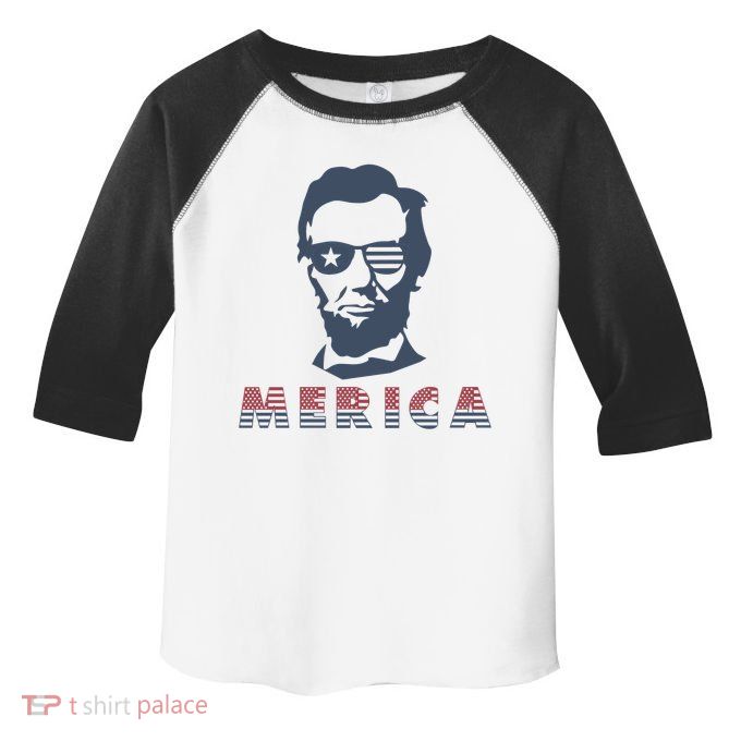 Merica Abe Lincoln Toddler Fine Jersey T-Shirt