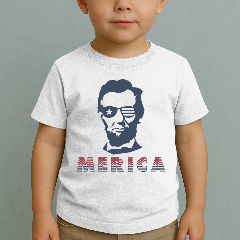 Merica Abe Lincoln Toddler T-Shirt