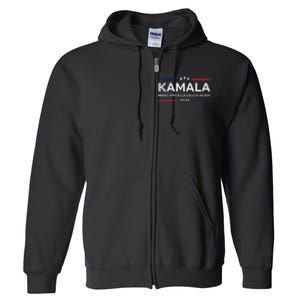 Make America Laugh Again American Flag 2024 V Neck Full Zip Hoodie