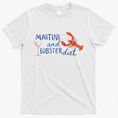 Martini And Lobster Diet Martini Aesthetic Fisherman Core T-Shirt