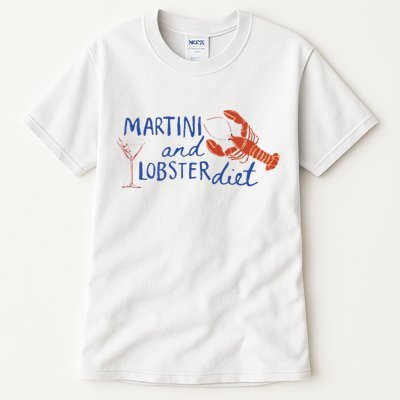 Martini And Lobster Diet Martini Aesthetic Fisherman Core Tall T-Shirt