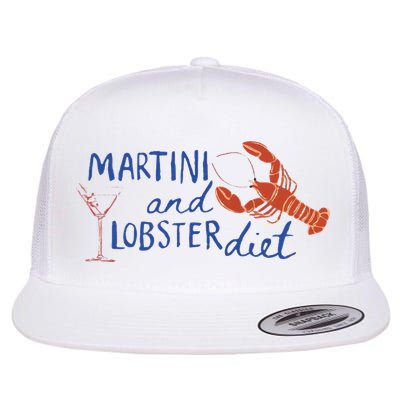Martini And Lobster Diet Martini Aesthetic Fisherman Core Flatbill Hat