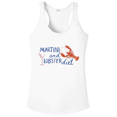 Martini And Lobster Diet Martini Aesthetic Fisherman Core Ladies PosiCharge Competitor Racerback Tank