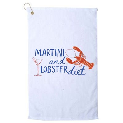Martini And Lobster Diet Martini Aesthetic Fisherman Core Golf Towel
