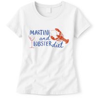 Martini And Lobster Diet Martini Aesthetic Fisherman Core Womens T-Shirt