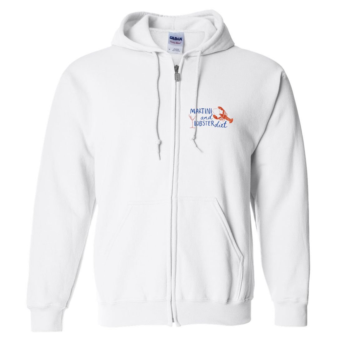 Martini And Lobster Diet Martini Aesthetic Fisherman Core Full Zip Hoodie