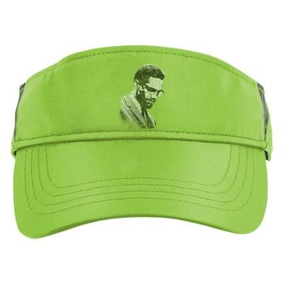 Malcolm X Black And White Portrait Adult Drive Performance Visor