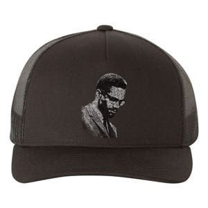 Malcolm X Black And White Portrait Yupoong Adult 5-Panel Trucker Hat