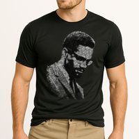 Malcolm X Black And White Portrait Cooling Performance Crew T-Shirt