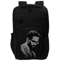 Malcolm X Black And White Portrait Impact Tech Backpack