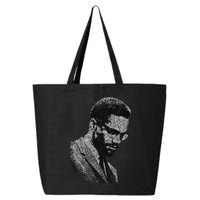 Malcolm X Black And White Portrait 25L Jumbo Tote