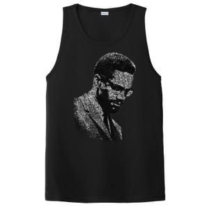 Malcolm X Black And White Portrait PosiCharge Competitor Tank