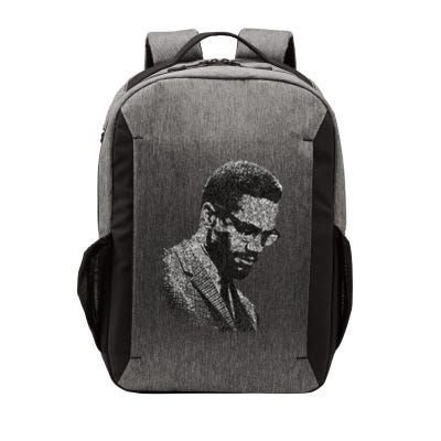 Malcolm X Black And White Portrait Vector Backpack