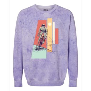 Male Cyclist Colorblast Crewneck Sweatshirt