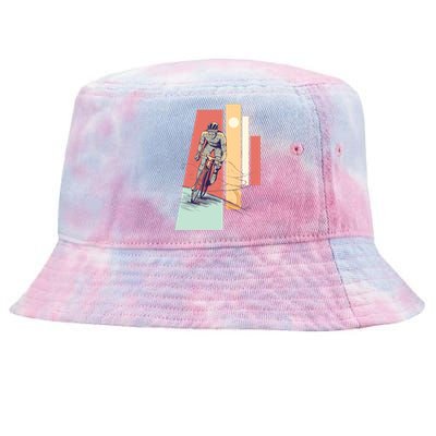 Male Cyclist Tie-Dyed Bucket Hat