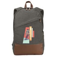 Male Cyclist Cotton Canvas Backpack