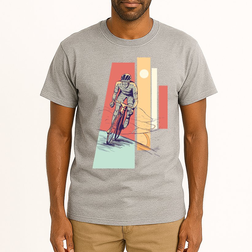 Male Cyclist Tall T-Shirt