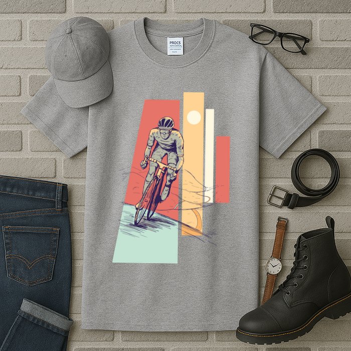 Male Cyclist Tall T-Shirt