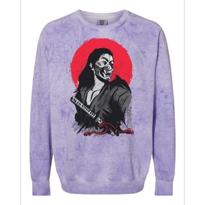 Male Japanese Warrior Colorblast Crewneck Sweatshirt