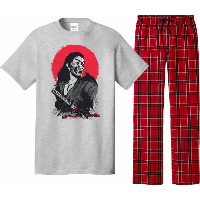 Male Japanese Warrior Pajama Set