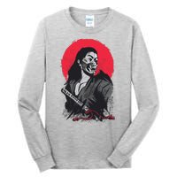 Male Japanese Warrior Tall Long Sleeve T-Shirt