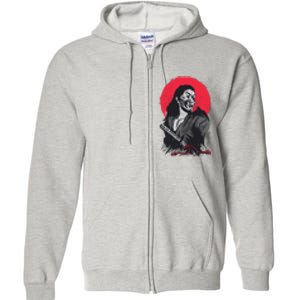 Male Japanese Warrior Full Zip Hoodie