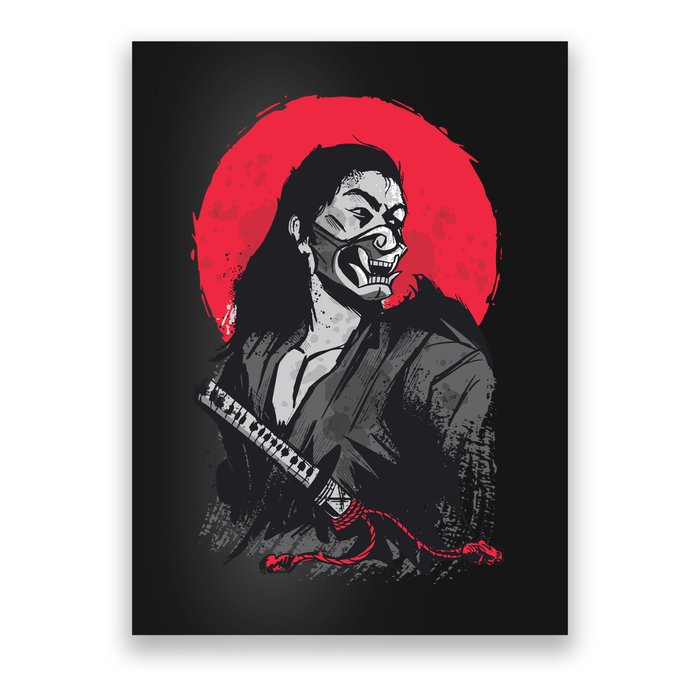 Male Japanese Warrior Poster