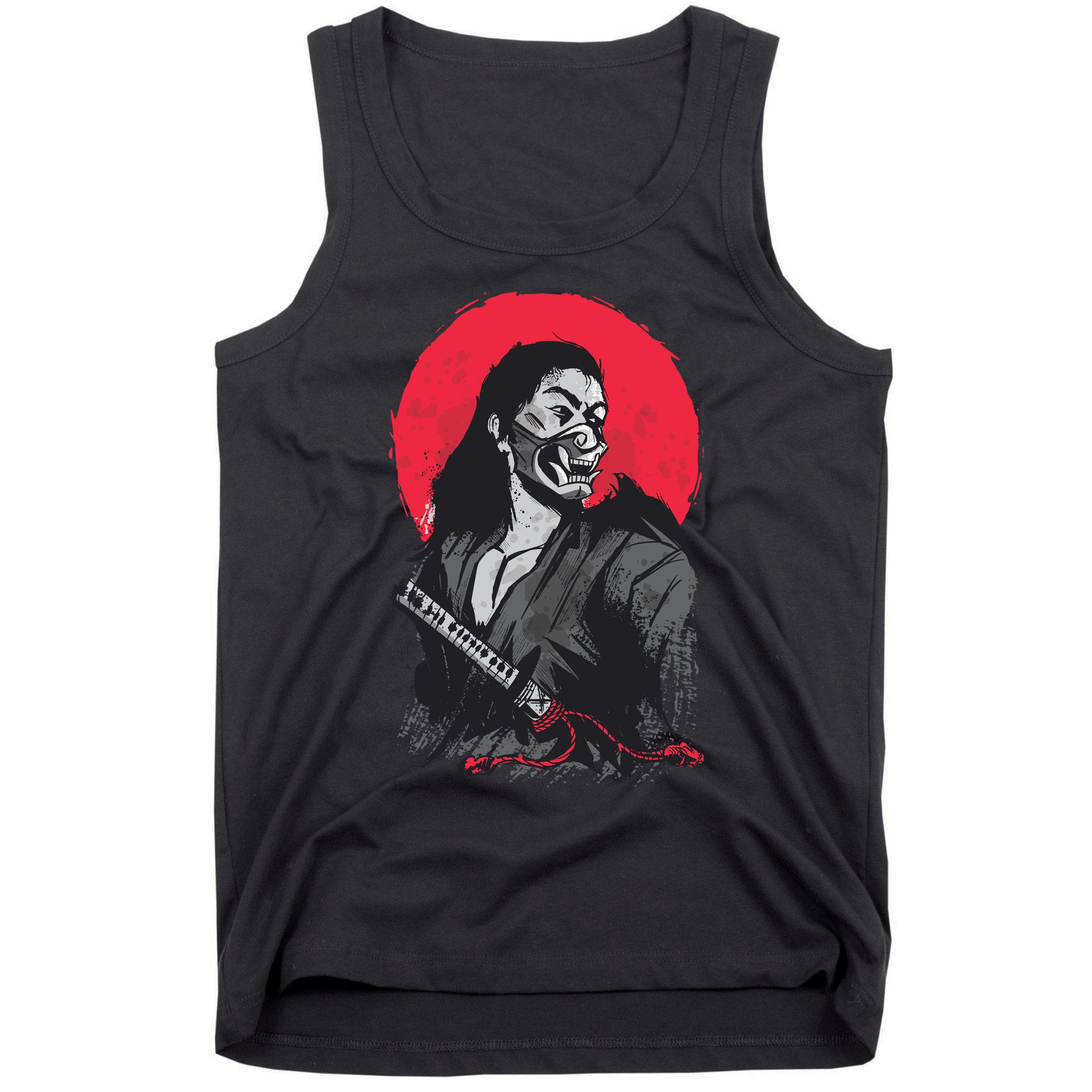 Male Japanese Warrior Tank Top