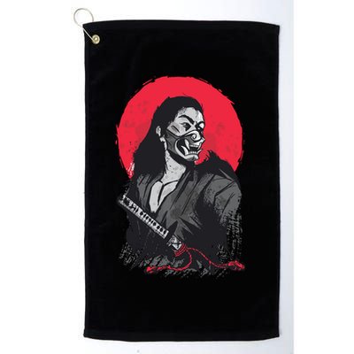 Male Japanese Warrior Golf Towel