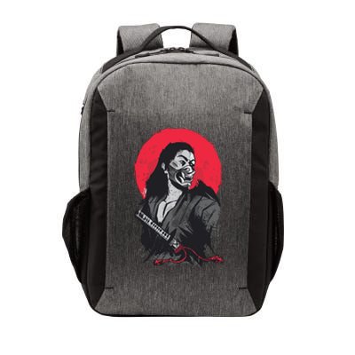 Male Japanese Warrior Vector Backpack