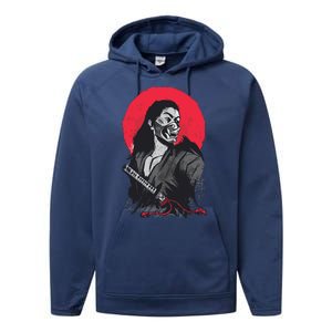 Male Japanese Warrior Performance Fleece Hoodie