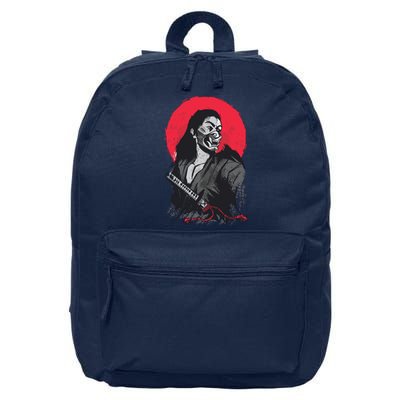 Male Japanese Warrior 16 in Basic Backpack