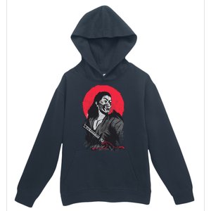 Male Japanese Warrior Urban Pullover Hoodie