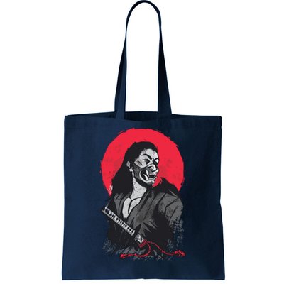 Male Japanese Warrior Tote Bag