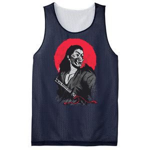 Male Japanese Warrior Mesh Reversible Basketball Jersey Tank