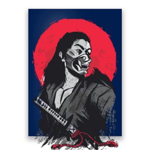 Male Japanese Warrior Poster