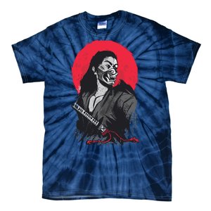 Male Japanese Warrior Tie-Dye T-Shirt