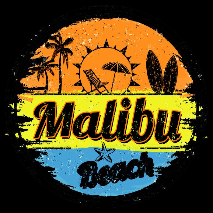 Malibu Beach Retro Circle City Backpack