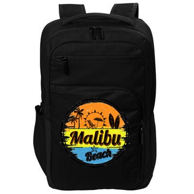 Malibu Beach Retro Circle Impact Tech Backpack