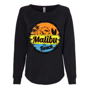 Malibu Beach Retro Circle Womens California Wash Sweatshirt