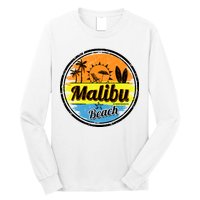 Malibu Beach Retro Circle Long Sleeve Shirt