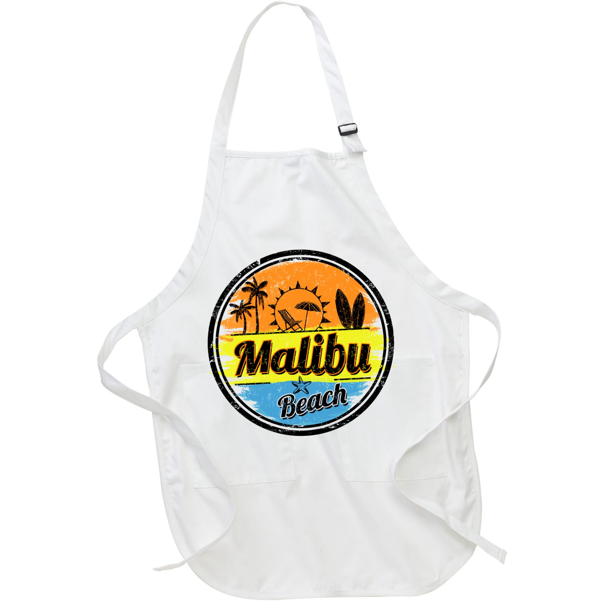 Malibu Beach Retro Circle Apron