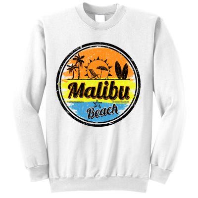 Malibu Beach Retro Circle Sweatshirt
